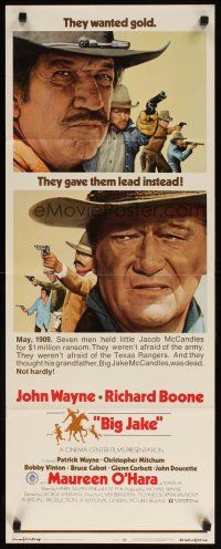 2w382 BIG JAKE insert '71 Richard Boone wanted gold but John Wayne gave him lead instead!