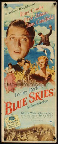 2w397 BLUE SKIES insert '46 dancing Fred Astaire, Bing Crosby, Joan Caulfield, Irving Berlin