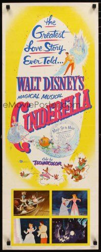 2w431 CINDERELLA insert R57 Walt Disney classic romantic musical fantasy cartoon!