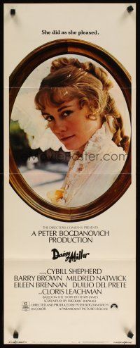 2w444 DAISY MILLER insert '74 Peter Bogdanovich directed, Cybill Shepherd portrait!