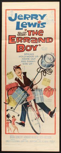 2w474 ERRAND BOY insert '62 screwball Jerry Lewis fractures Hollywood w/a million howls!