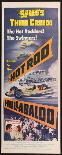 2w541 HOT ROD HULLABALOO insert '66 speed's their creed, the Jet-Age crowd - they're with it!