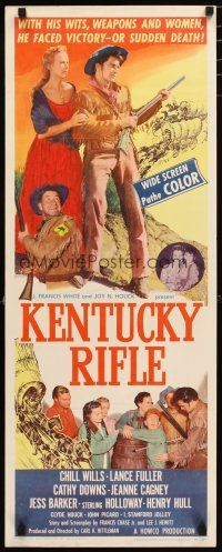 2w562 KENTUCKY RIFLE insert '55 with his wits, weapons & women he faced victory or sudden death!