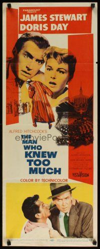 2w603 MAN WHO KNEW TOO MUCH insert '56 James Stewart & Doris Day, directed by Alfred Hitchcock!