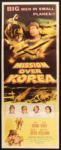 2w616 MISSION OVER KOREA insert '53 big men in small planes, cool art of spotter plane!