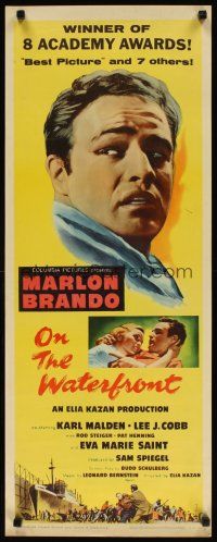 2w655 ON THE WATERFRONT insert R59 directed by Elia Kazan, classic image of Marlon Brando!
