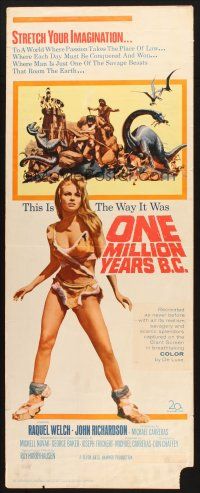 2w658 ONE MILLION YEARS B.C. insert '66 full-length sexiest prehistoric cave woman Raquel Welch!