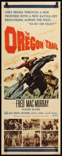 2w659 OREGON TRAIL insert '59 Fred MacMurray broke through a new frontier with 54-40 or Fight!