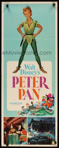 2w675 PETER PAN insert R69 Walt Disney animated cartoon fantasy classic, great full-length art!
