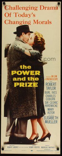2w685 POWER & THE PRIZE insert '56 Robert Taylor, Elisabeth Mueller, today's changing morals!