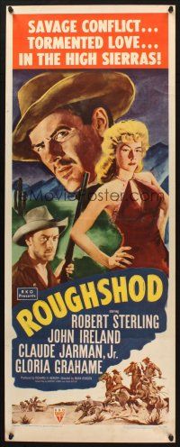 2w723 ROUGHSHOD insert '49 super sleazy Gloria Grahame isn't good enough to marry!