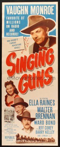 2w744 SINGING GUNS insert R56 country singer Vaughn Monroe, sexy Ella Raines, from Max Brand novel