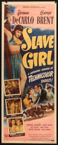 2w748 SLAVE GIRL insert '47 sexy chained Yvonne De Carlo in Arabian adventure!