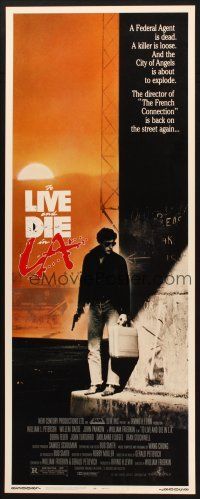 2w828 TO LIVE & DIE IN L.A. insert '85 William Friedkin directed drug & murder thriller!