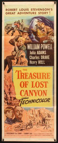 2w839 TREASURE OF LOST CANYON insert '52 William Powell in Robert Louis Stevenson adventure!