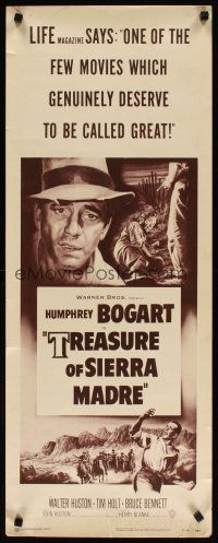 2w840 TREASURE OF THE SIERRA MADRE insert R53 Humphrey Bogart, Tim Holt & Walter Huston!
