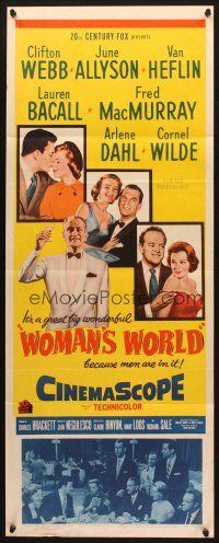 2w892 WOMAN'S WORLD insert '54 June Allyson, Clifton Webb, Van Heflin, Bacall, MacMurray, Dahl!