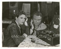 2x003 13 RUE MADELEINE 7.5x9.5 still '46 close up of James Cagney & Annabella listening to radio!