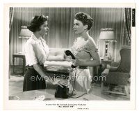 2x017 ALL ABOUT EVE 8.25x10 still '50 great close up of Anne Baxter & Barbara Bates by phone!