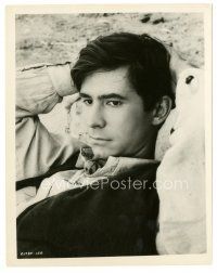 2x032 ANTHONY PERKINS 8x10.25 still '59 close up with hands behind his head from Green Mansions!
