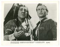 2x056 BATTLES OF CHIEF PONTIAC 8x10.25 still '52 c/u of Lex Barker & Native American Lon Chaney!