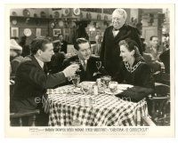 2x152 CHRISTMAS IN CONNECTICUT 8x10.25 still '45 Sakall smiles at Barbara Stanwyck & men at table!