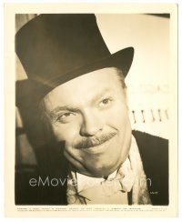 2x155 CITIZEN KANE 8.25x10 still '40 smiling close up of Orson Welles with top hat & mustache!