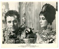 2x165 CLEOPATRA 8x10 still '63 c/u of Elizabeth Taylor & Richard Burton as Mark Antony!
