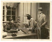 2x175 COMRADE X 8x10.25 still '40 Clark Gable watches Hedy Lamarr threaten uniformed man at desk!