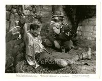 2x193 CROSS OF LORRAINE 8x10 still '44 c/u of Peter Lorre & prisoner Gene Kelly chained to wall!