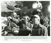 2x223 DOC SAVAGE candid 8x9.5 still '75 director Michael Anderson by camera with George Pal!