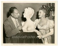 2x321 GINGER ROGERS candid 8x10 still '46 sculptor Yucca Salamunich from the set of Magnificent Doll