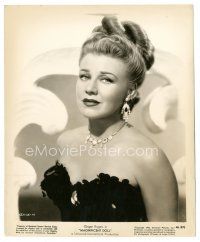 2x320 GINGER ROGERS 8x10 still '46 the beautiful star in cool dress & jewels from Magnificent Doll