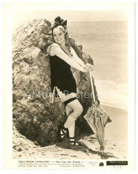 2x380 HOLLYWOOD CAVALCADE 8x10.25 still '39 full-length Alice Faye in great outfit on the beach!