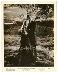 2x400 I MARRIED A WITCH 8x10.25 still '42 c/u of Fredric March holding sexy Veronica Lake outside!