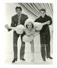 2x404 ICE FOLLIES OF 1939 8x10 still '39 ice skater Joan Crawford with Lew Ayres & James Stewart!