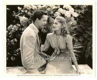 2x413 IN SOCIETY 8x10 still '44 romantic c/u of Kirby Grant & pretty Marion Hutton!