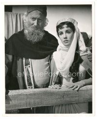 2x425 IVANHOE deluxe 8.25x10 still '52 Felix Aylmer w/ daughter Elizabeth Taylor tried as a witch!