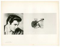 2x428 JAILHOUSE ROCK 8x10 still '57 classic art of Elvis Presley by Bradshaw Crandell used on 1sh!