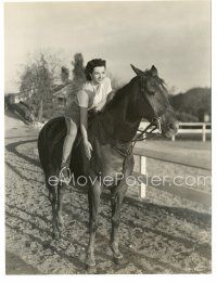 2x433 JANE RUSSELL 7.25x9.5 still '50s great close image of the sexy star riding a horse!