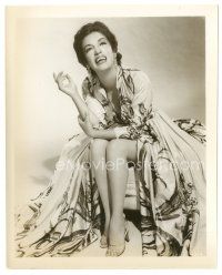 2x476 KATY JURADO 8x10 still '55 sexy glamour girl of Mexican movies in wonderful dress!