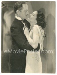 2x477 KAY FRANCIS/WILLIAM POWELL 6.5x8.5 still '32 Powell in tux embracing Kay from One Way Passage!