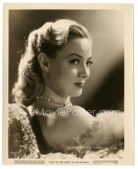 2x503 LADY IN THE LAKE 8x10 still '47 glamorous close up of sexy Audrey Totter wearing fur!