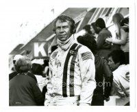 2x515 LE MANS 8x10 still '71 waist-high c/u of race car driver Steve McQueen in racing suit!