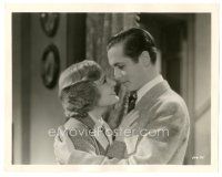 2x562 LOVERS COURAGEOUS 8x10.25 still '32 romantic c/u of Robert Montgomery & Madge Evans!