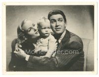 2x569 MADE FOR EACH OTHER 7.25x9.5 still '39 married Carole Lombard & James Stewart with baby!