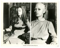 2x590 MARIANNA HILL 8x10.25 still '70 split image with & without hair in Traveling Executioner!