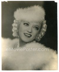 2x598 MARION DAVIES 7.5x9.5 still '33 beautiful portrait wearing fur by Fryer from Going Hollywood!