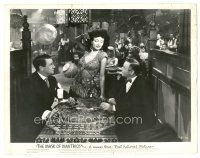2x617 MASK OF DIMITRIOS 8x10.25 still '44 Peter Lorre & Eduardo Ciannelli stare at sexy woman!