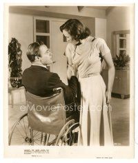 2x625 MEN 8x10 key book still '50 Marlon Brando in wheelchair & Teresa Wright unsure about marriage